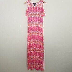 NWT Design History MISSY Maxi Dress Super Stretch Short Sleeves Size S